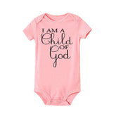 Alphabet Baby Short Sleeve Casual Baby Bodysuit