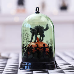 Halloween witch black cat led lights