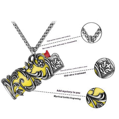 Vintage Pattern Lighter Shell Sets Of Stainless Steel Necklace