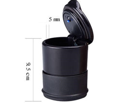 Covered ashtray for automobiles