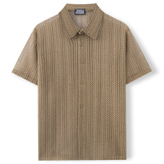 Summer Men's Casual Knitted Shirt
