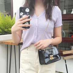 Summer Shoulder Messenger Bag Transparent