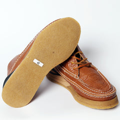 Men's Cowhide Vintage Handmade Stitching Square Head Workwear Leather Shoes