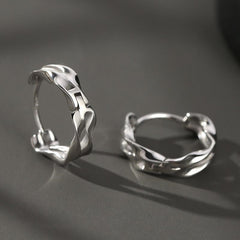 Fashion Simple Double Layer Wave Ear Clip