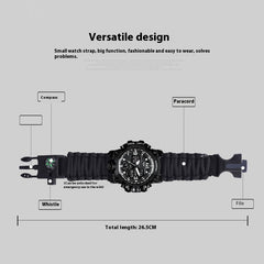 Multifunctional Sports Watch Outdoor Mountaineering Tactical Men's Waterproof