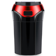 Portable Solar Rechargeable Car Ashtray Detachable Car Ashtray With Led Light Windproof Outdoor Travel Home Use