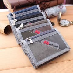 Jemiru Tri-fold Canvas Wallet Men's Short