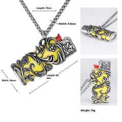 Vintage Pattern Lighter Shell Sets Of Stainless Steel Necklace