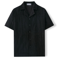 Summer Men's Shirt Cuban Collar