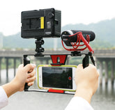 Compatible With Apple, Ulanzi Handheld Smartphone Video Rig Case For Samsung,Phone Rig Stabilizer For Live Stream Youtube Filmmaking Vlogger