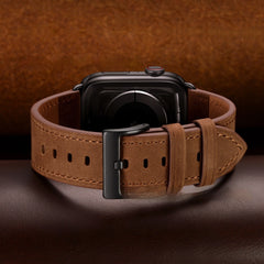 Classic Top Layer Leather Smart Watch Band