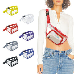 PVC Waist Bag Outdoor Sports Transparent Belt Bag
