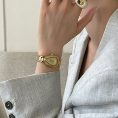 Golden Snake Head Gorgeous Chain Watch Women