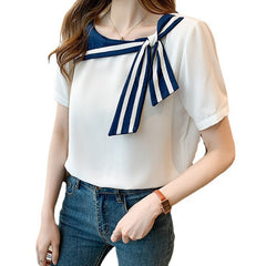 Niche Sweet Bow Chiffon Top