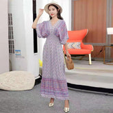 Thai Style Dress With Women's Summer Print