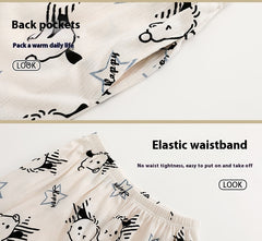 Summer Women's Cardigan Padded Pajamas Short Sleeve Shorts