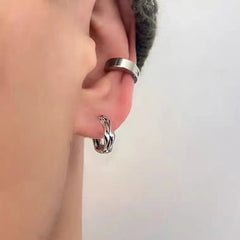 Fashion Simple Double Layer Wave Ear Clip