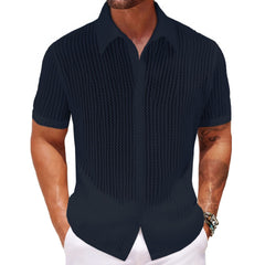 Summer Men's Casual Knitted Shirt