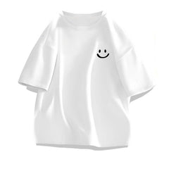 Cotton Short Sleeve T-shirt Men's Loose And Simple Printed Top