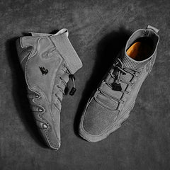 Fleece-lined Handmade Cotton Shoes Men