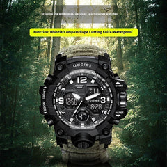 Multifunctional Sports Watch Outdoor Mountaineering Tactical Men's Waterproof