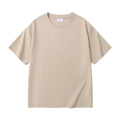 Heavy Men And Women Solid Color Young Couple T-shirt