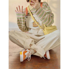 Milk Fashion Brand Straight One-piece Trousers