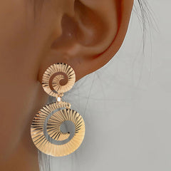 European And American Spiral Earrings