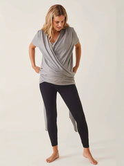 European And American Summer Maternal And Child DDMOMMY Short Sleeve Postpartum Nursing Top