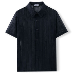 Summer Men's Casual Knitted Shirt