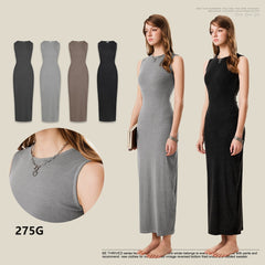 Lady Like Woman Vest High-grade Slim Fit Slimming Knitted Dress