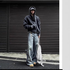 Men's Vintage Zipper Cardigan Casual Jacket