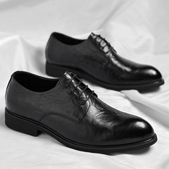 Men's Retro Formal Business Pointed Leather Shoes