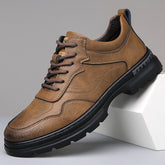 Men's Daily Casual Leather Shoes Outdoor Mountaineering