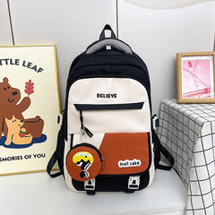 Backpack For Junior High School Girls Large Capacity Lightweight