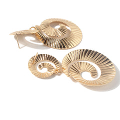 European And American Spiral Earrings