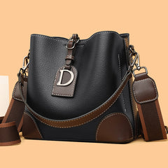 Retro Bucket Hand Shoulder Soft Leather Cross-body Bag