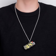 Vintage Pattern Lighter Shell Sets Of Stainless Steel Necklace