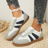 Women's Fashion Colorblock Flat Casual Shoes