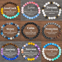 Fashion Personality Meaning Love Natural Stone Bracelet