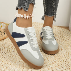 Women's Fashion Colorblock Flat Casual Shoes