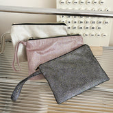 High-grade Bronzing Hand Carrying Cosmetic Bag Pencil Case Waterproof Wash Bag