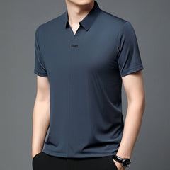 Breathable Business T-shirt Men's Short Sleeve