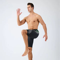 Quick-drying Swimming Pool Training Mid-length Professional Trunks
