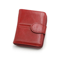 Wallet Short Solid Color Multi-card-slot Card Holder