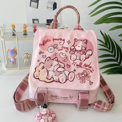 Lightweight And Large Capacity Cute Design Canvas Bag