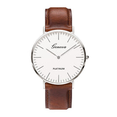 Quartz Ultrathin And Simple Belt Men's Watch