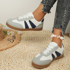 Women's Fashion Colorblock Flat Casual Shoes