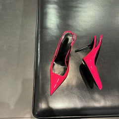 High Heel French Style Temperament Baotou Slingback Sandals