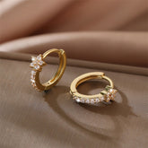 Women's Copper Micro Inlay Diamond Creative Earrings